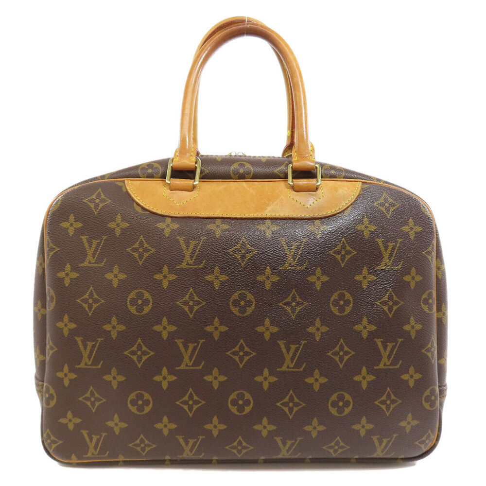 Louis Vuitton Deauville Handbag Canvas Monogram Brown